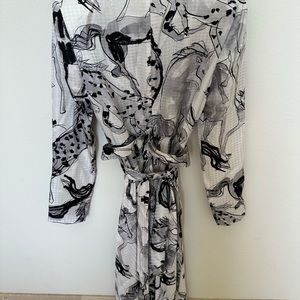 ✨Stella McCartney Kaylyn Silk Drape Belted Midi Dress✨